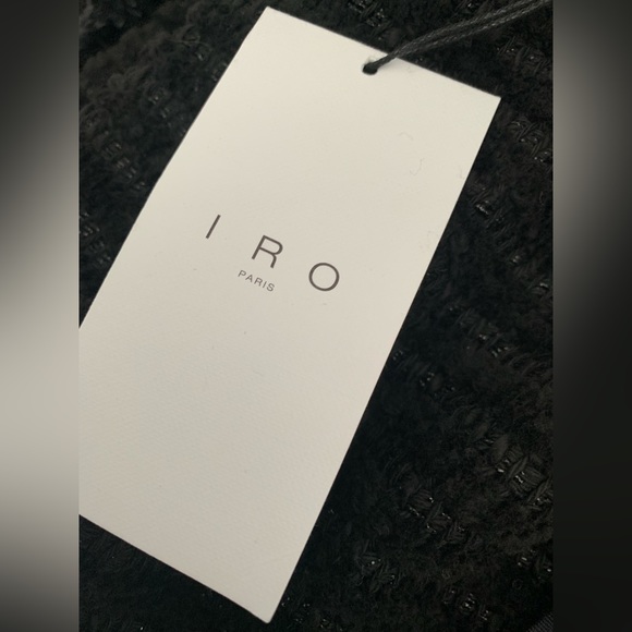 IRO PARIS SIANA Black Puff Sleeve Jacket size 42 - Picture 14 of 14